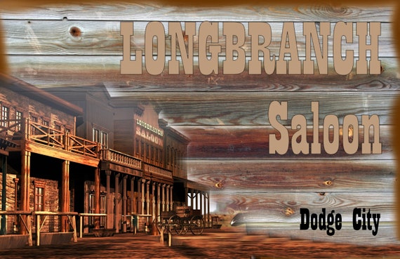 Poster 12 X 18 Longbranch Saloon From Dodge City Gunsmoke Old West Cowboys  Saloon 