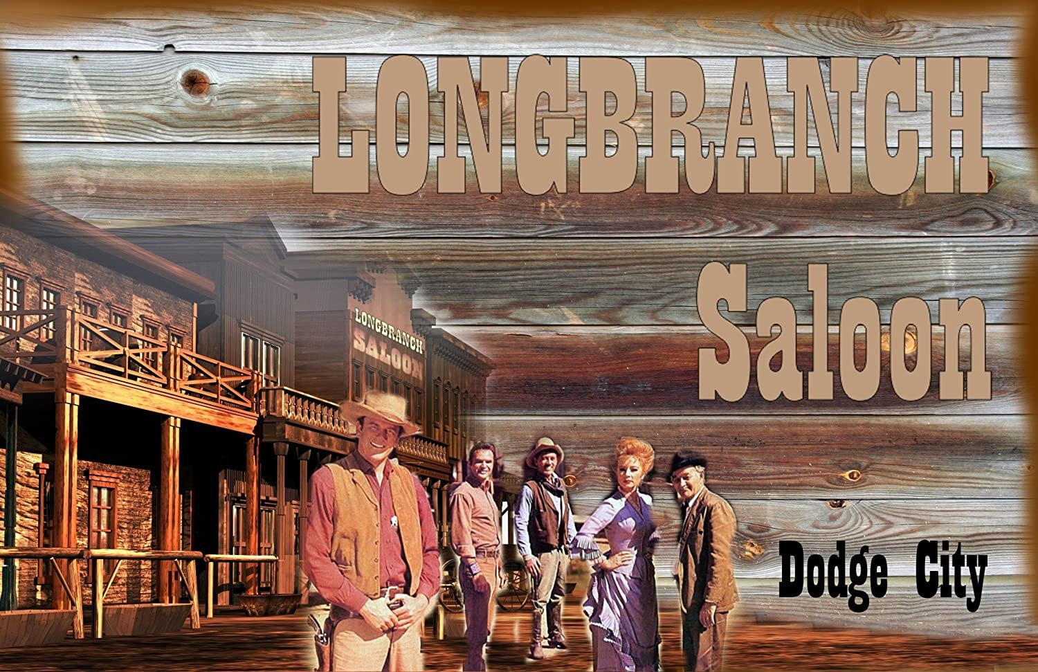 Gunsmoke Cast Long Branch Saloon Poster 12 X18 Inches Unique Art Poster 