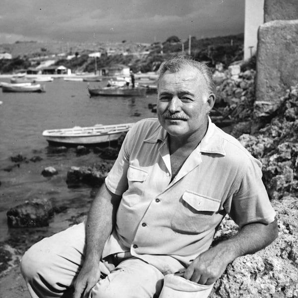8 x 10 Photo Vintage  Ernest Hemingway in Cuba