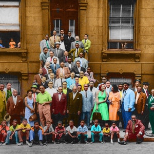 Histoical Photo Art African American 8 x 10 Harlem Renaissance Ended 1940 New York City Colorized Photo By Nowell african american wall art
