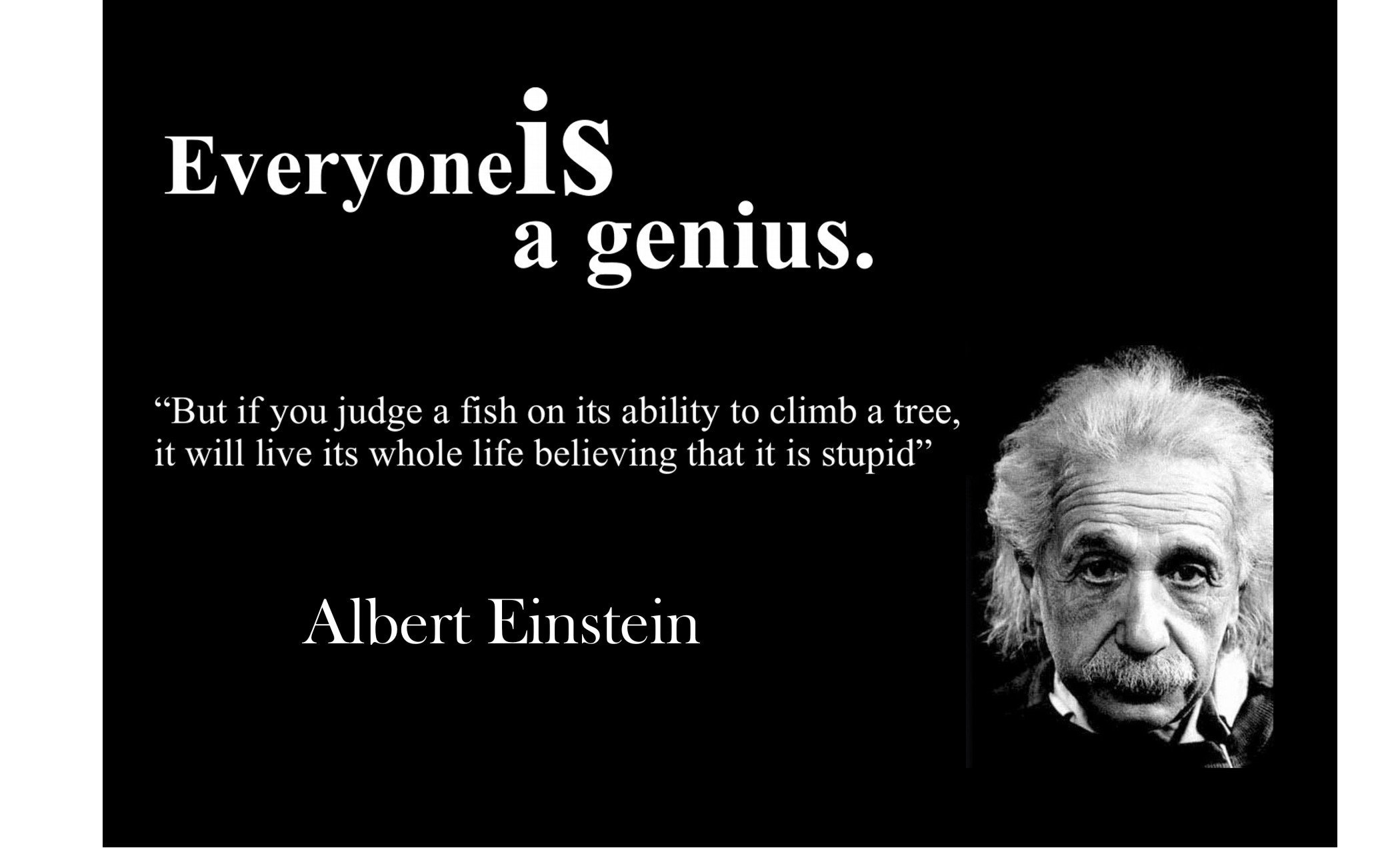 12 x 18 Poster Famous Quote Albert Einstein quote everyone Is Etsy