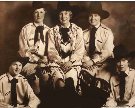 Vintage Ladies Roundup Collection Cowboy Hat Pendleton Roundup Cowgirls, Hand Colored Ca. 1920 - Etsy main image 4