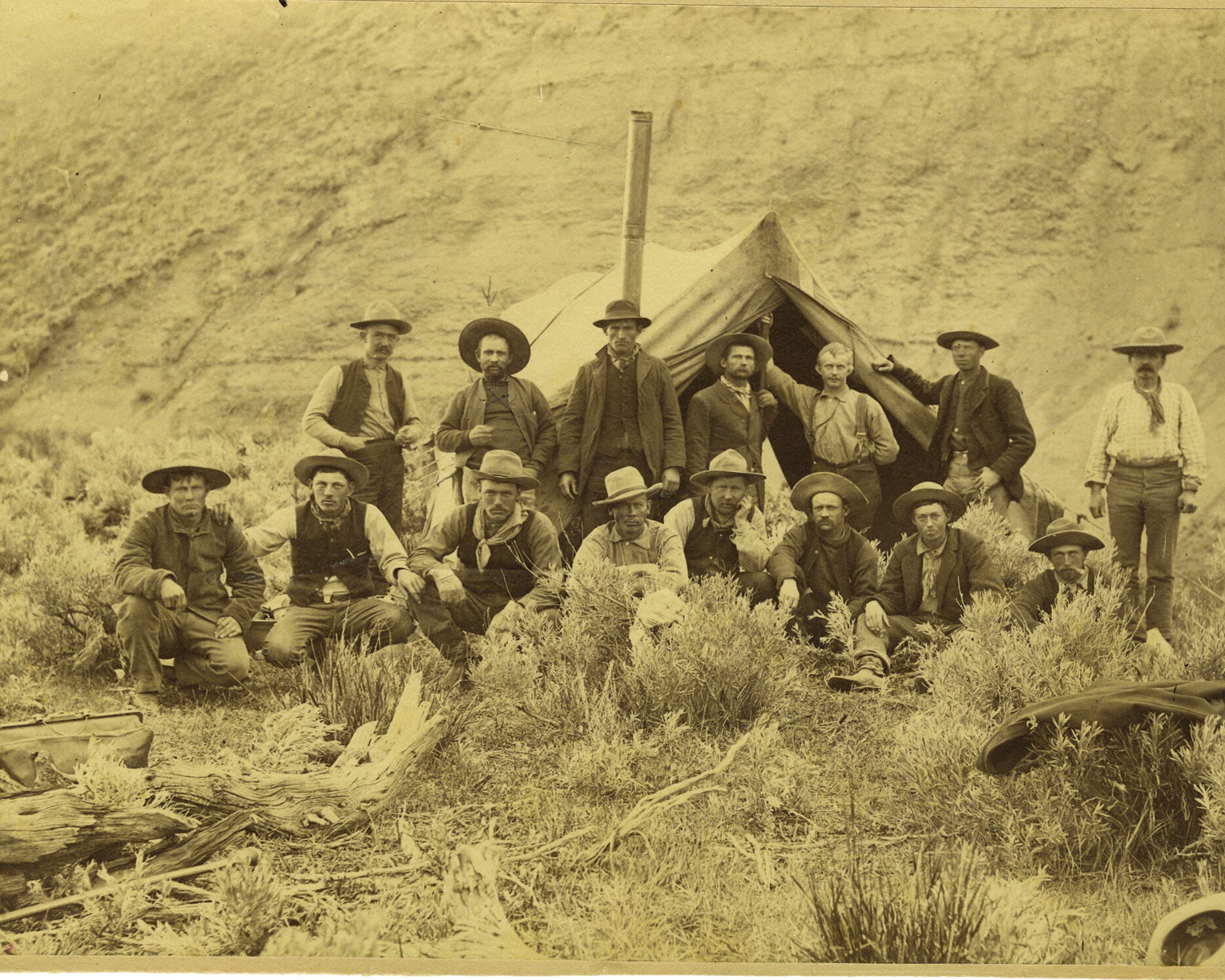 8 X 10 Old West Cowboys Cattle Drover by Chuck Wagon Rare Photo or ...
