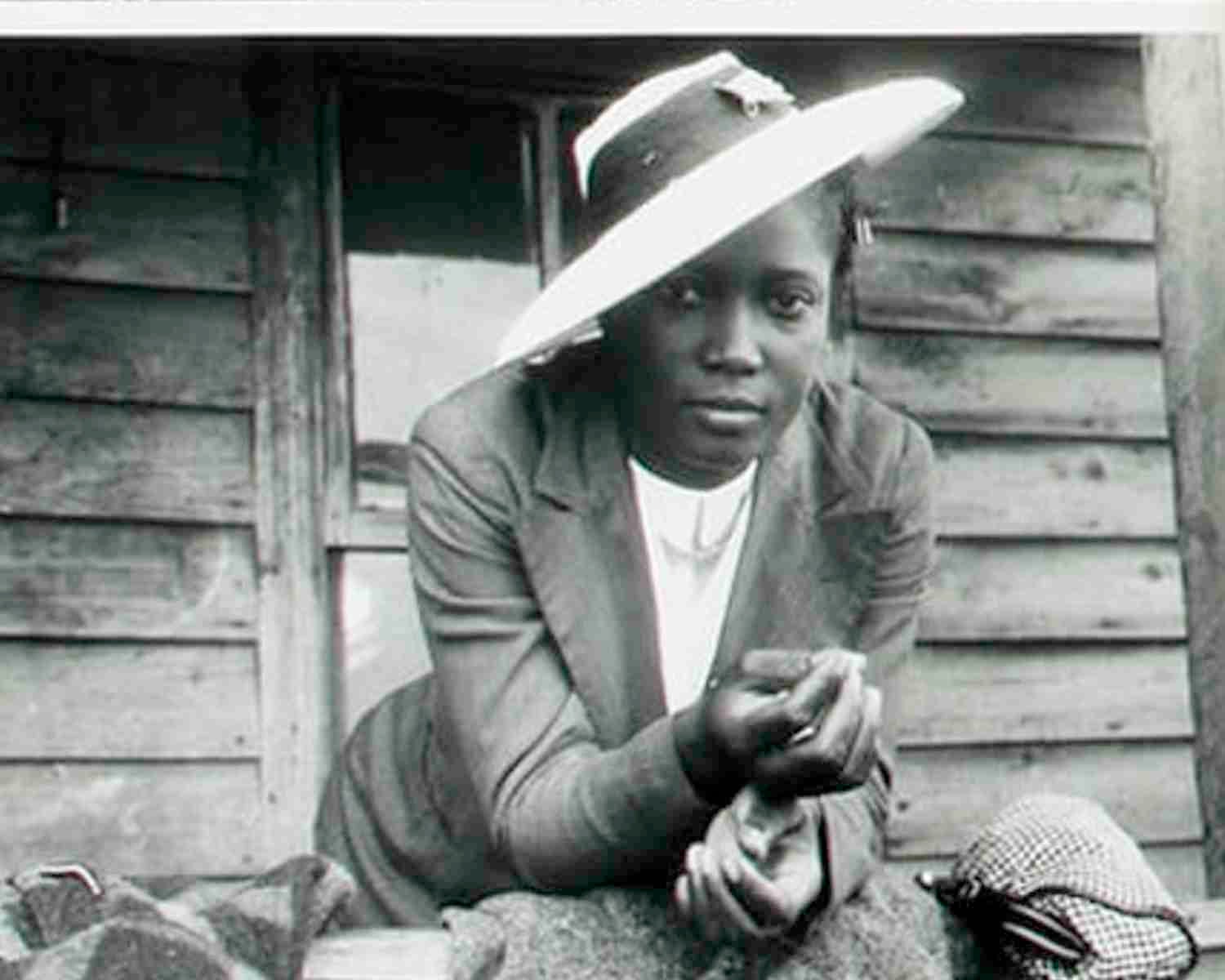 Vintage Old 1930s Photo Reprint of African American Black Girl in Depression Era Vintage Old 1930s Photo Reprint of African American Black Girl in Depression Era