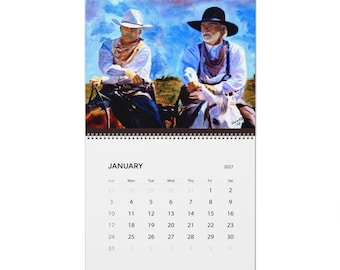 Lonesome Dove Wall Calendars (2027) 12 Different Images Old West Cowboys