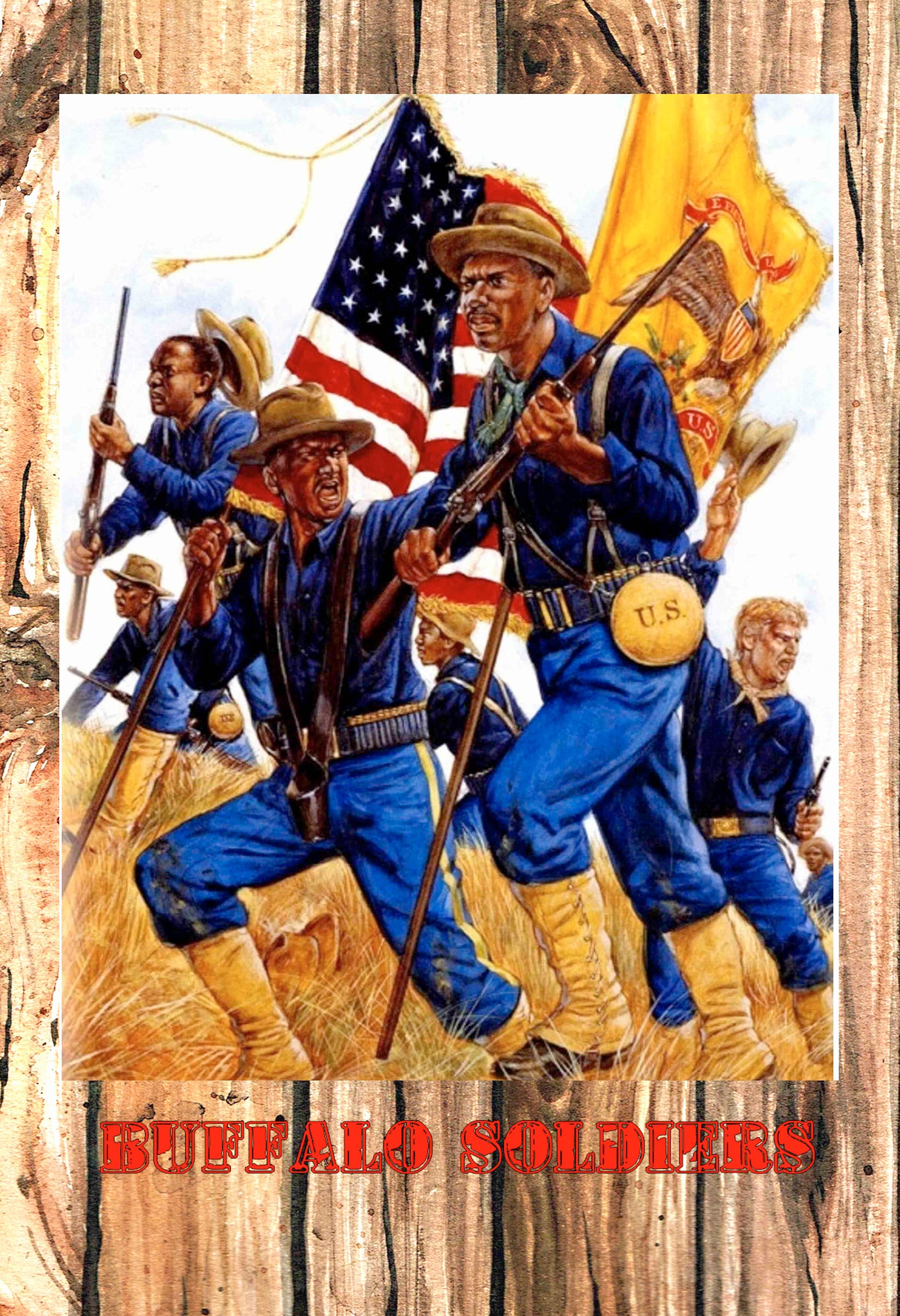 12 X 18  Poster Buffalo Soldiers Print Poster