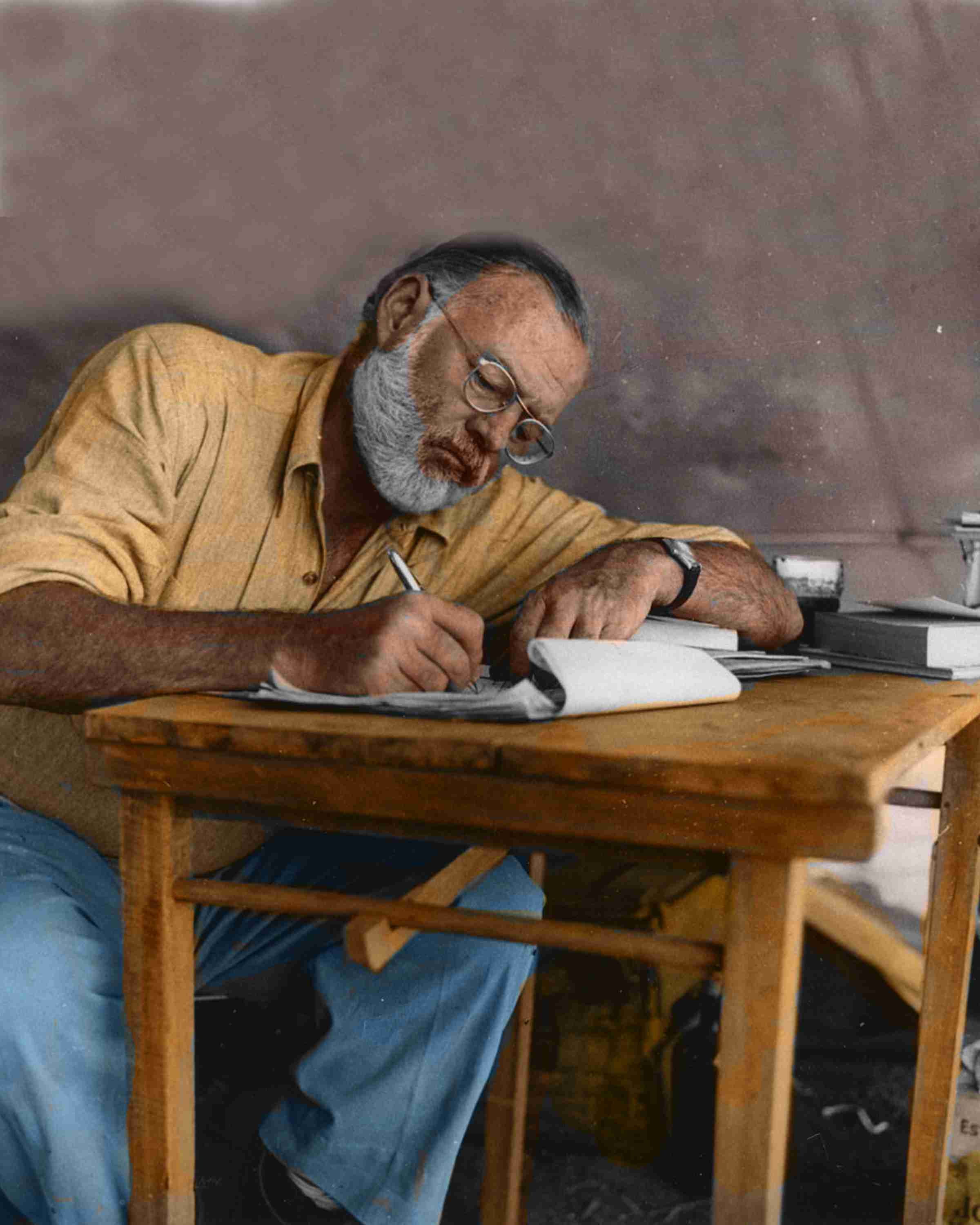 Hemingway writing sale desk