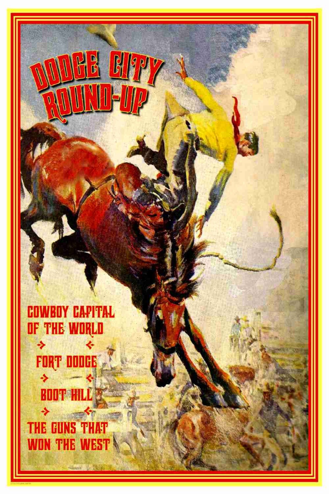 Salinas Rodeo Vintage Poster 12 X18 Inches Etsy