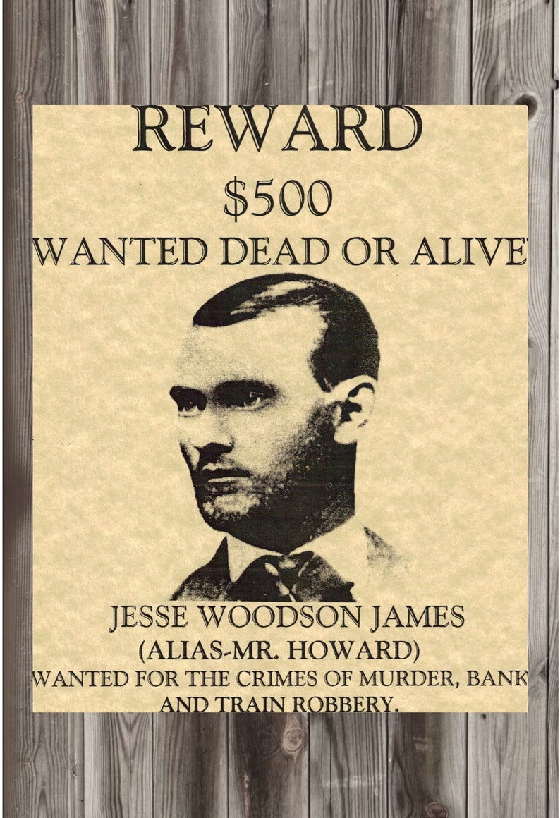 Set of 10 Wanted Poster Outlaws of the Old West Dead or Alive - Etsy