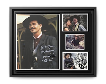 Tombstone Doc Holliday Canvas Framed  Photo Collage Wall Art, Western Movie Decor, Vintage Film Print, Unique Home Gallery,  Movies Old West