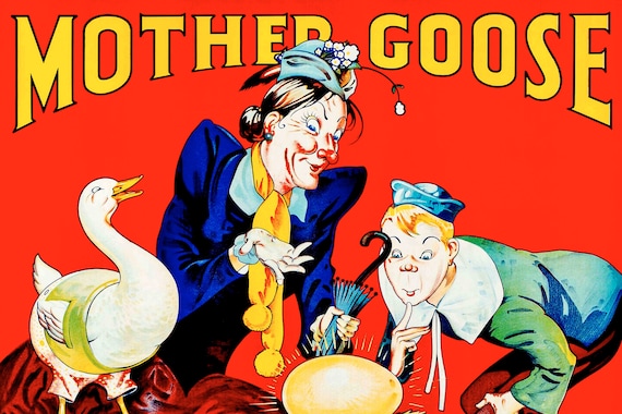 24 X 36 Mother Goose 1938 Poster Promotion Etsy Canada