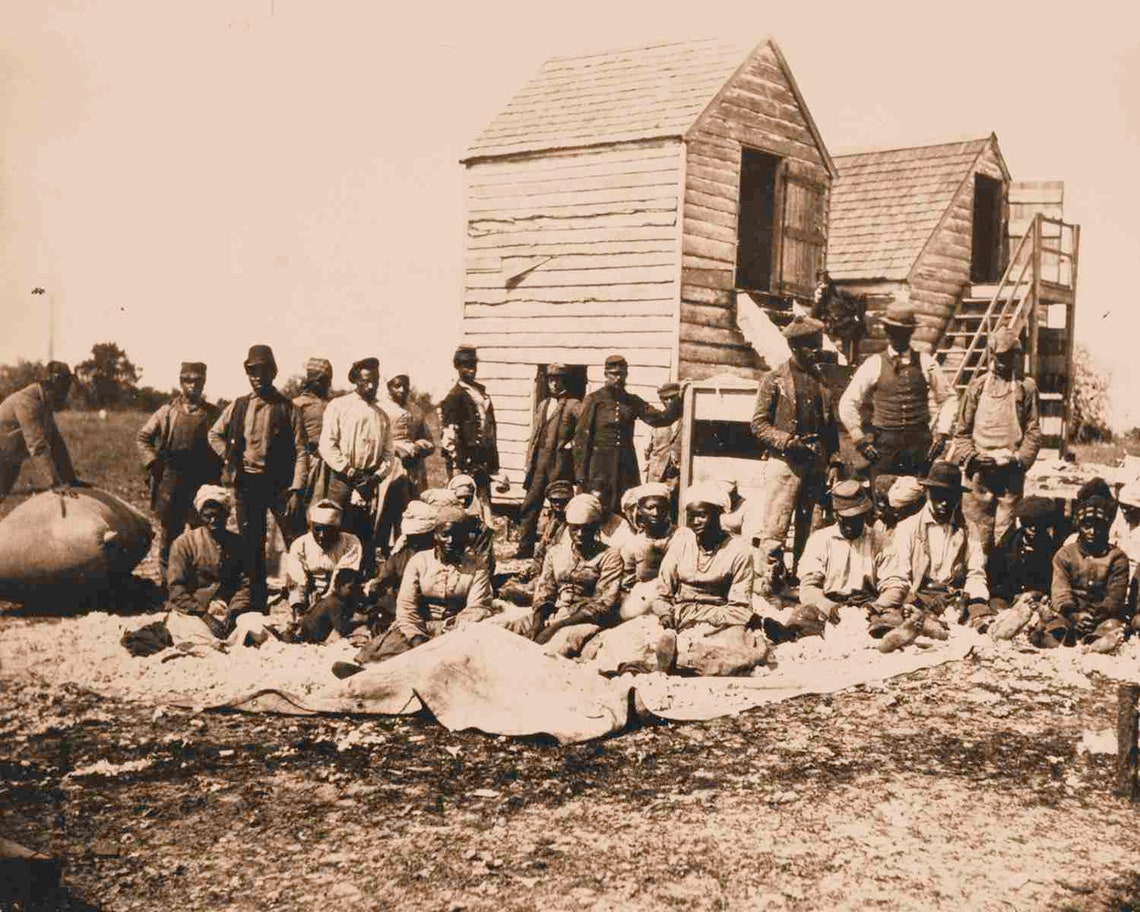 Mississippi Slave Gathering Civil War 1864 8 X10 Photo Etsy