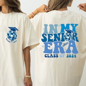 In My Senior Era Shirt, Class of 2024 Retro Senior Shirt, College Graduation Shirt, Senior Era 2024 Graduation Gift Shirt, 2024 Class Tee