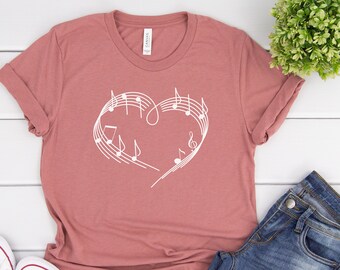 Notes De Musique Clavier Cl/é De Sol Piano T-Shirt