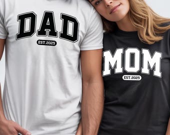 T-shirts personnalisés pour maman et papa, t-shirts pour maman et papa, sweat-shirts pour maman et père