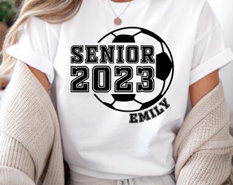 Senior 2026 Shirt, Custom Soccer Sweatshirt, Team Spirit Tee, Graduate Outfit, Graduation Gift
