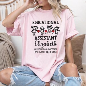 Educational Assistant T-Shirt, Teacher Aide Tee, Classroom Support Staff Shirt, School Staff Gift