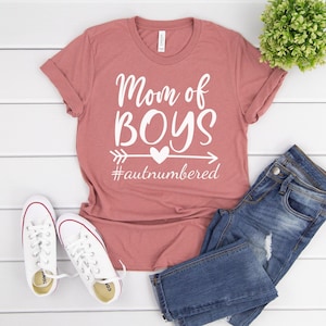 Mom of Boys Shirt, Mom of Boys Outnumbered, Mom Shirt, Mama Shirt, Mom Life shirt, Mom and Boys Shirt, Mama and Boys Shirt, Mother&#39;s Day