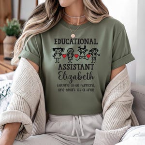 Educational Assistant T-Shirt, Teacher Aide Tee, Classroom Support Staff Shirt, School Staff Gift