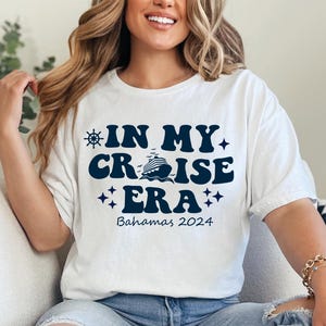 Camiseta In My Cruise Era, camiseta personalizada Cruise Squad 2025, camiseta de crucero familiar, camiseta grupal de vacaciones en crucero para la temporada 2025, camiseta de viaje en crucero