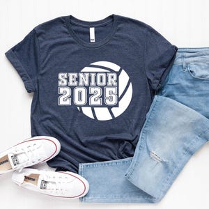 Senior 2025 Shirt, Senior Volleyball Shirt, Custom Volleyball Shirt, Team Spirit Shirt, School Volleyball Team Shirt, Graduate Shirt