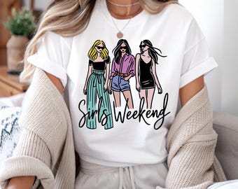Mädchen Wochenende Shirt, passende Besties Reise T-Shirt, Mädchen Kurzurlaub Geschenk, Mädchen Nacht Outfit, Junggesellinnenabschied Top