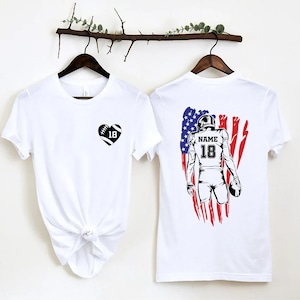 Football Shirt, Custom Football Shirt, Personalized Football Shirt, Football Mom Shirt, Football Flag Shirt, Football Team Shirt