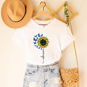 Sunflower Ukraine Shirt, Ukraine Shirt, Pray for Ukraine Shirt, Support Ukraine, Freedom for Ukraine Shirt, Ukraine Tee