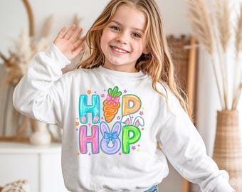 Hop Hop Easter T-Shirt, Bunny Rabbit Tee