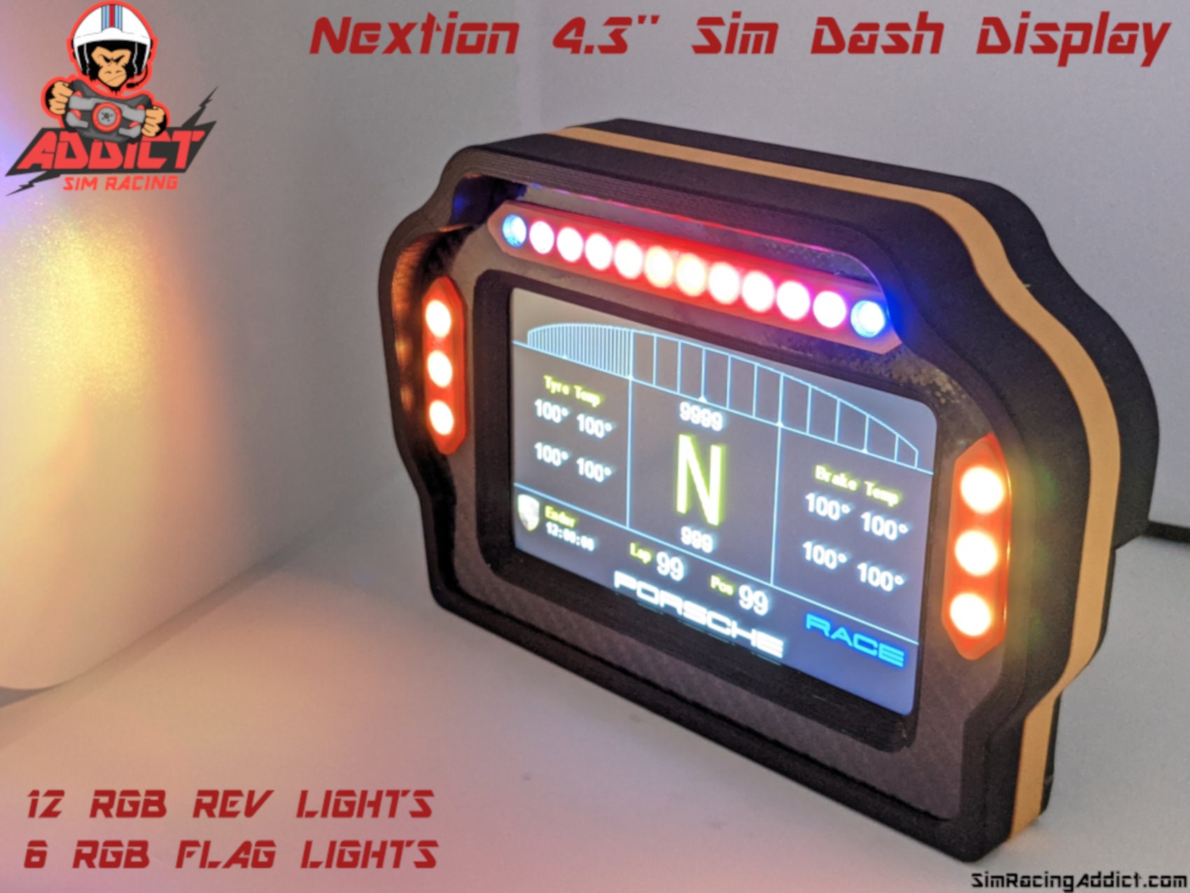 Nextion 4.3'' Sim Racing Dash Display Enclosure with Etsy