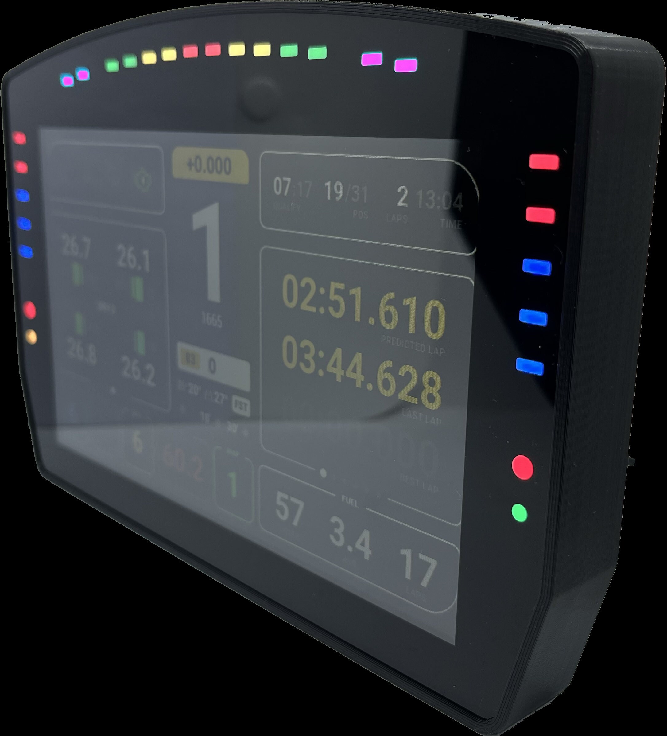 6.8'' Sim Racing Dash Display DDU 10.7 28leds Fanatec Simucube Etsy