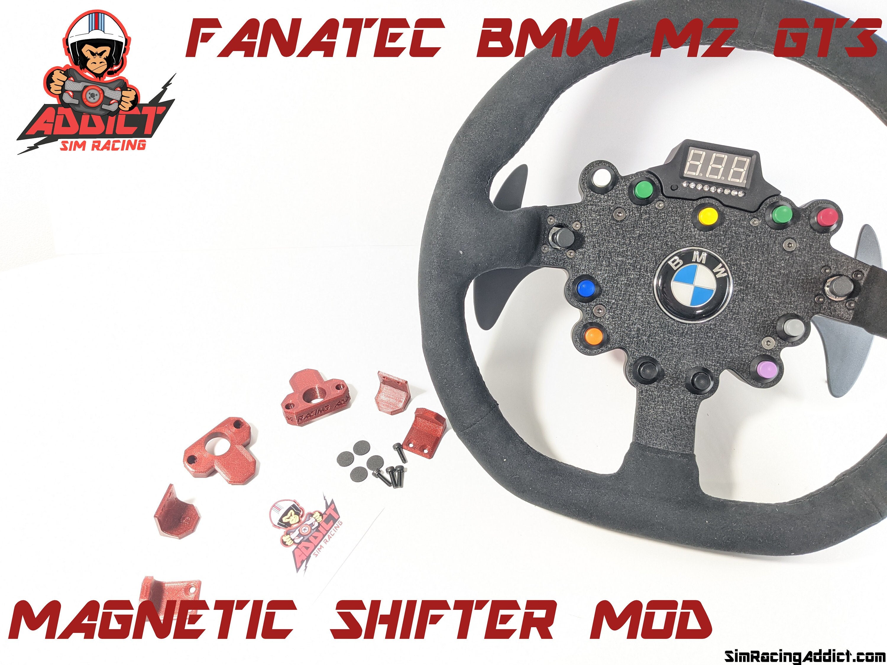 Fanatec Clubsport Bmw M3 Gt2 Wheel Tactile Feel Magnetic Etsy
