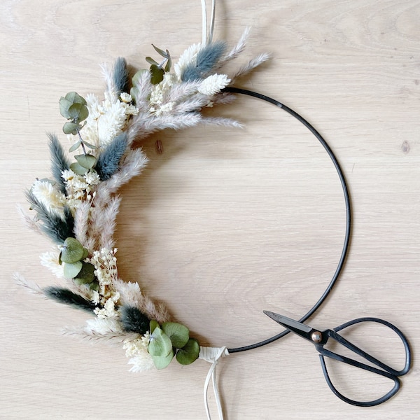 DIY dried flower wreath set, dried flower loop