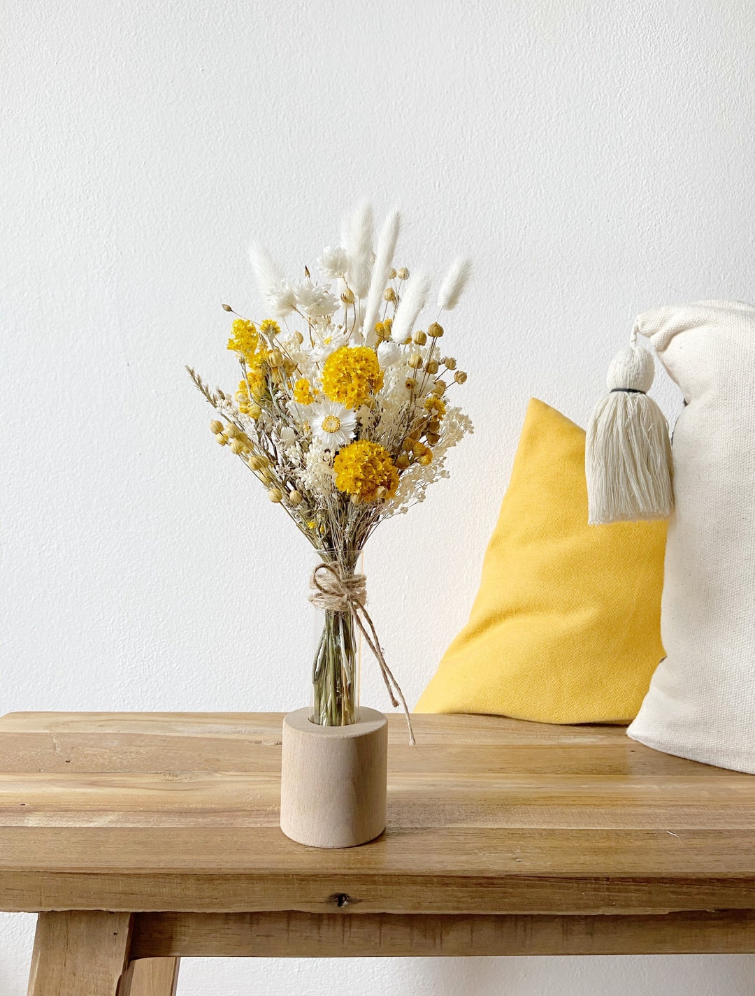 Trockenblumenstrauß, Trockenblumen bunt, Geschenk Strauß