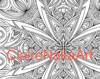 Hard Coloring Pages Etsy