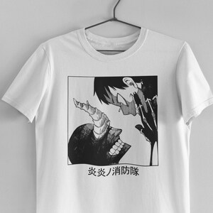 Hinawa Manga Shirt Fire Force Shirt Iris Tamaki Kotatsu Shinra Kusakabe Shirt Enen no Shouboutai,Anime Shirt Akitaru Obi UNISEX