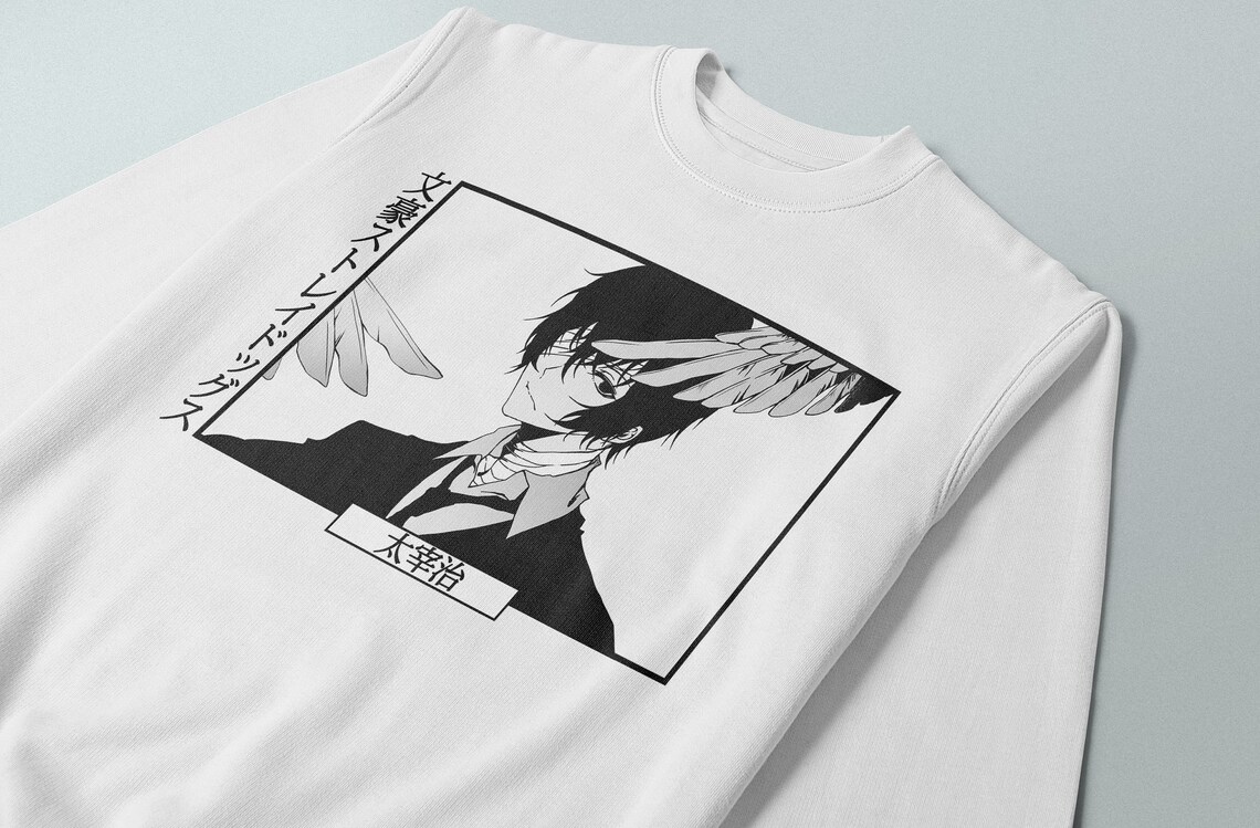 Bungou Stray Dogs Sweatshirt Dazai Osamu Anime Sweater Etsy