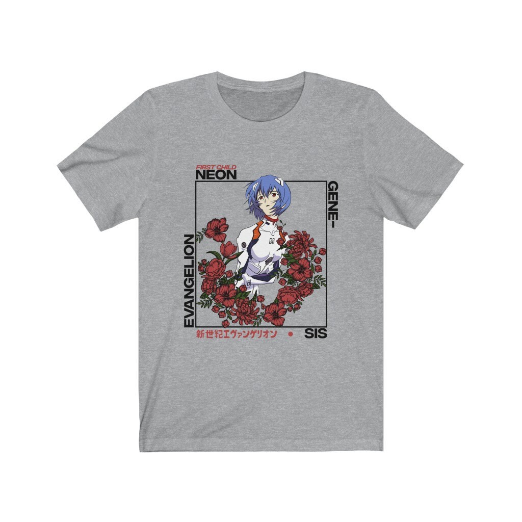 Rei Ayanami Shirt Neon Genesis Evangelion Anime T-Shirt | Etsy