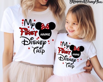 My First Disney Trip Shirt, Disney Trip Shirt, Disney Custom Shirt, Disney Family Shirts, Disney Personalized Shirt, Mickey Minnie Tees ED38