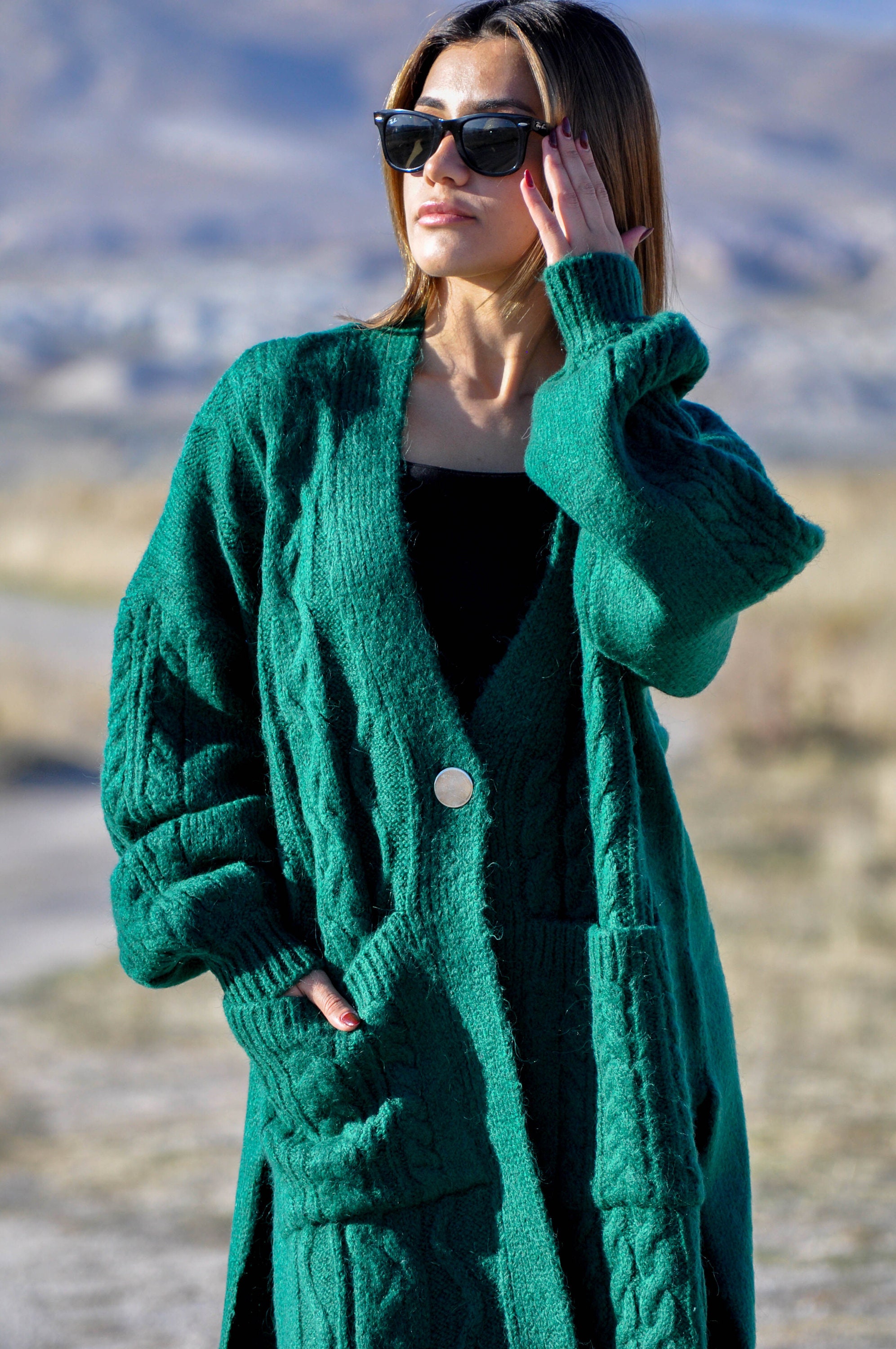 Emerald Green Mint Green Womens Sweater Emerald Cardigan