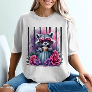 Stay Trashy Raccoon 20 oz Skinny Tumbler Sublimation Design Digital Download PNG Funny Raccoon Tumbler WrapCoffee Clipart
