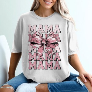 Mama Camo Coquette Bow PNG, Old School Camo png, Girls Camo Bow Png Shirt, Retro Hunting Sublimation, Coquette Bow Png, Camoflauge Print Png