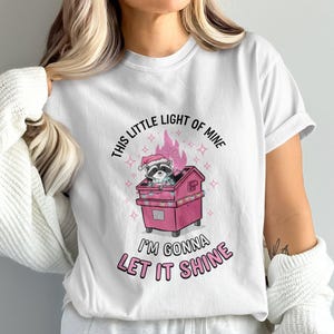 Funny Dumpster Fire Clipart, This Little Light of Mine PNG, Emotional Dumpster Fire, Funny Raccoon Png Sublimation Design, Trash Panda PNG