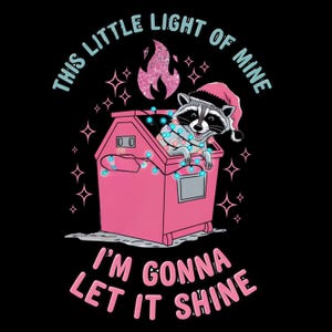 Funny Dumpster Fire Clipart, This Little Light of Mine PNG, Emotional Dumpster Fire, Funny Raccoon Png Sublimation Design, Trash Panda PNG