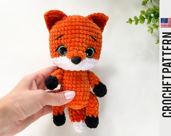Fox CROCHET PATTERN  Amigurumi fox English pattern