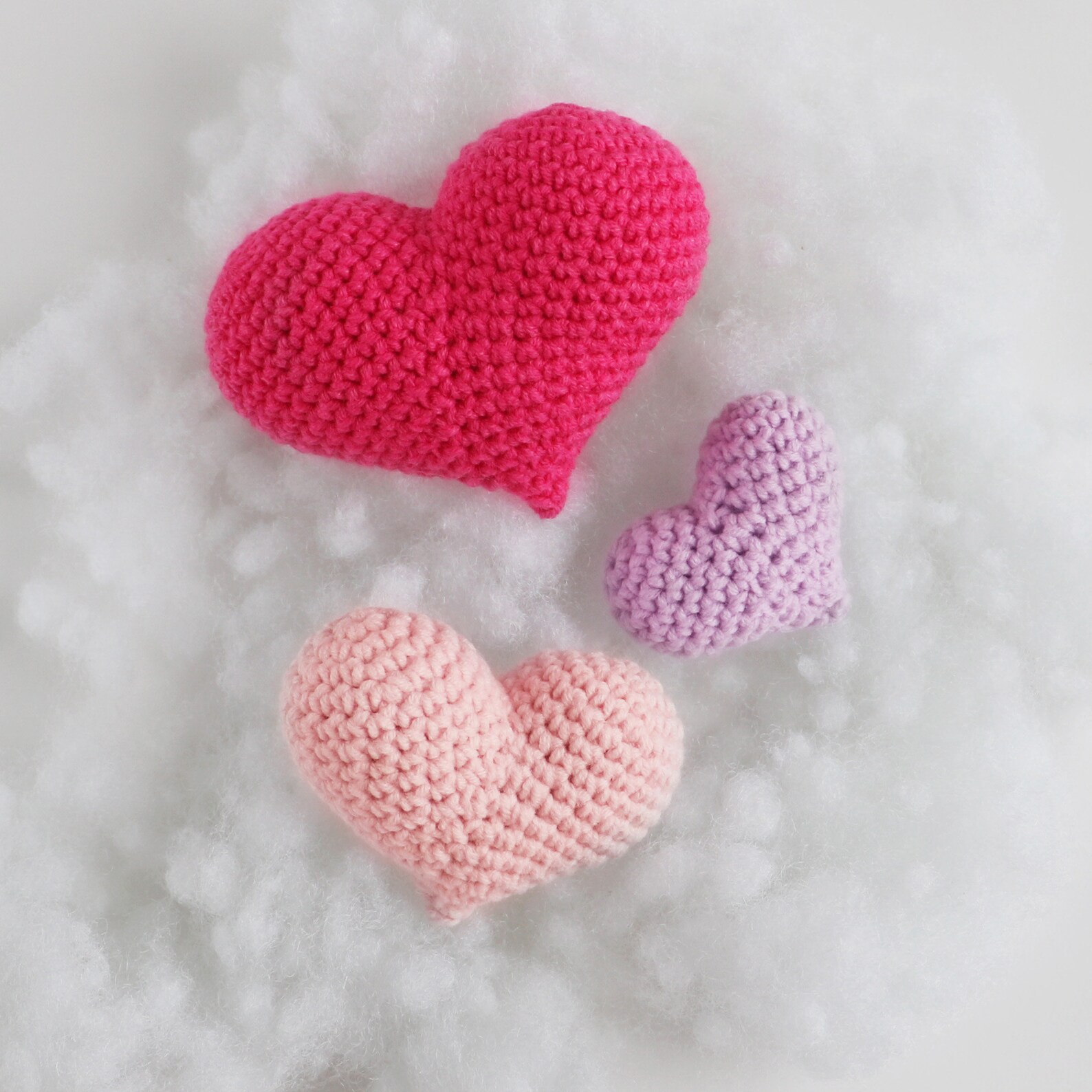 Amigurumi Crochet Heart Pattern/ 3 SIZES Big 2.3 in6 cm Etsy