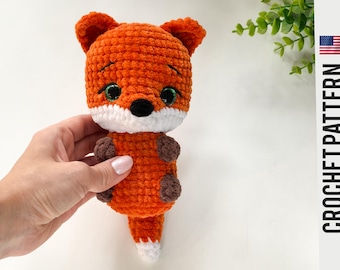 Fox CROCHET PATTERN  Amigurumi fox English pattern