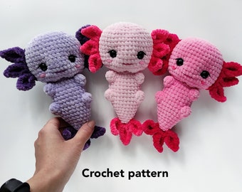 Axolotl CROCHET PATTERN PDF Amigurumi Axolotl English pattern