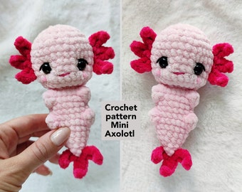 Axolotl Mini CROCHET PATTERN PDF Amigurumi Axolotl English pattern
