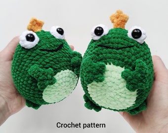 Frog CROCHET PATTERN  Amigurumi toad English pattern